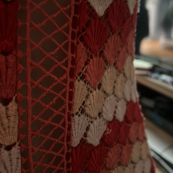 Zac Posen Misty Crochet Shell Gown - Picture 7 of 13